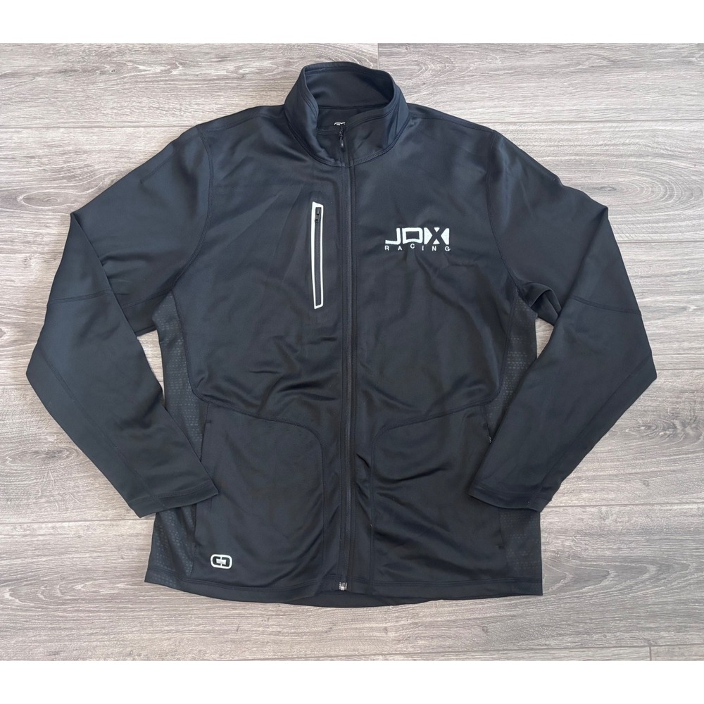 OGIO Endurance Full‎ Zip Jacket Black JDX Racing Mens Large Golf Running